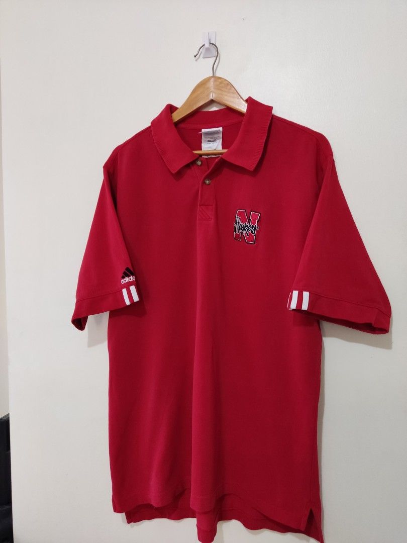 Adidas Huskers Polo shirt (Category: Tshirts & Polo Shirts ) located in Tarlac. Submitted by thrift_genius (Listing ID 1272116454, Image 2). Description: Item : Adidas Huskers Poloshirt Size: L Dimension: 23x30 Mine: 500.
