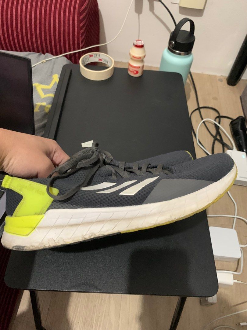 ADIDAS QUESTAR RUNNING SHOES NEON GREEN