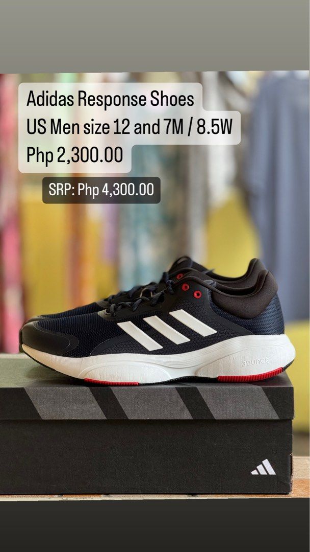 Adidas Response Shoes US Men size 12 and 7M 8.5W Men s