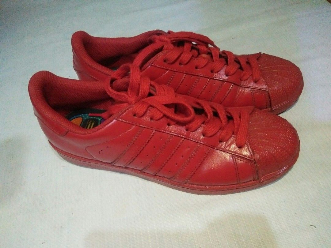 Adidas superstar store color pack red