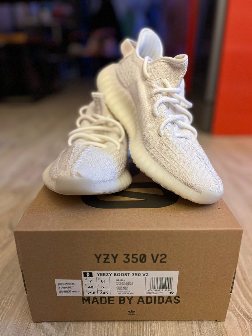 Adidas Yeezy 2023 All White Men s Fashion Footwear Sneakers on