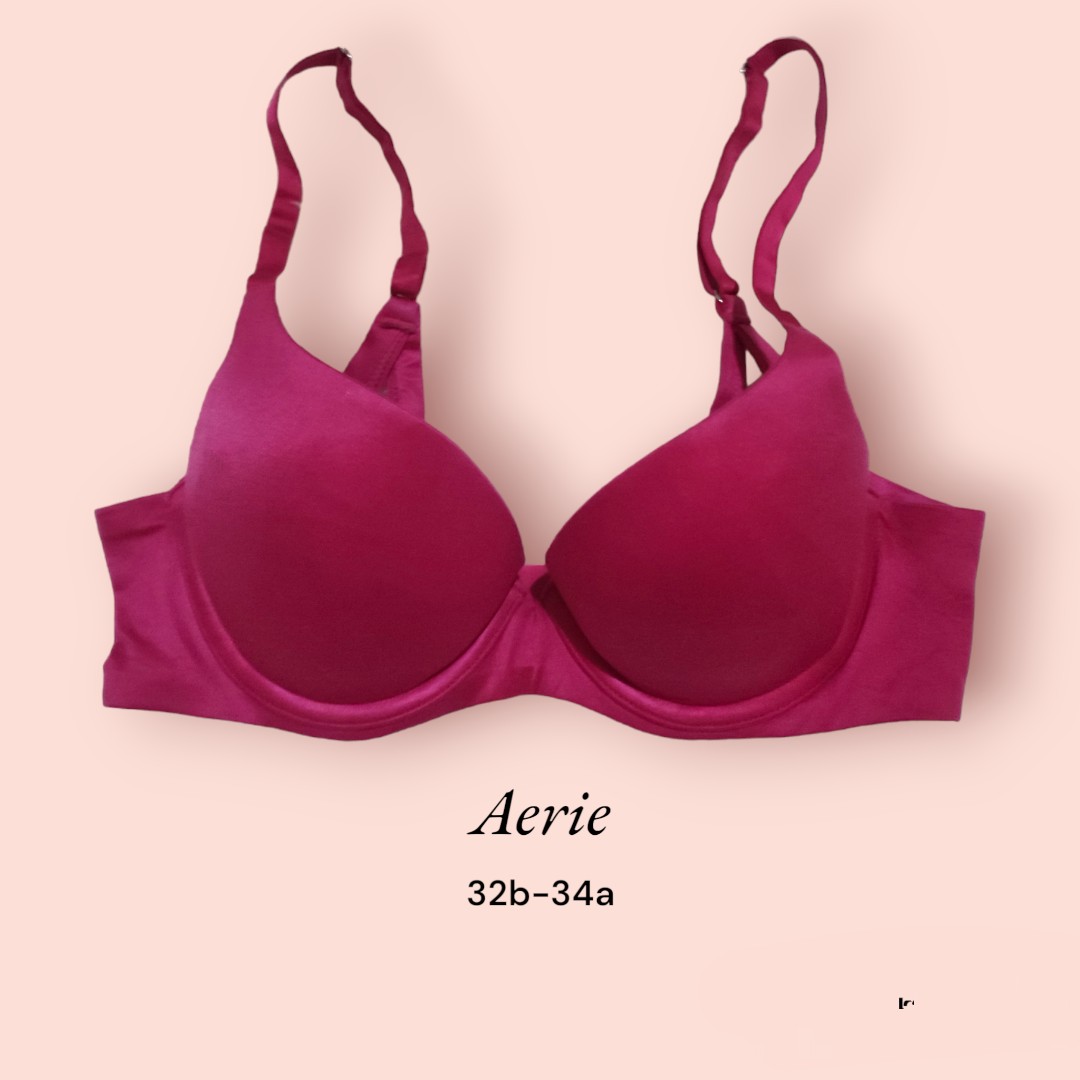 Aerie Maroon lace bra size 32B , The bra is not a