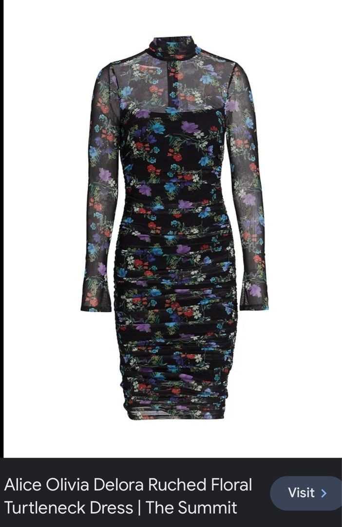 Alice olivia cheap floral dress