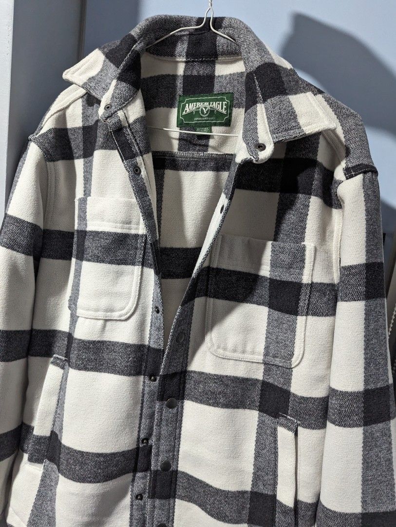 American eagle plaid jacket on sale