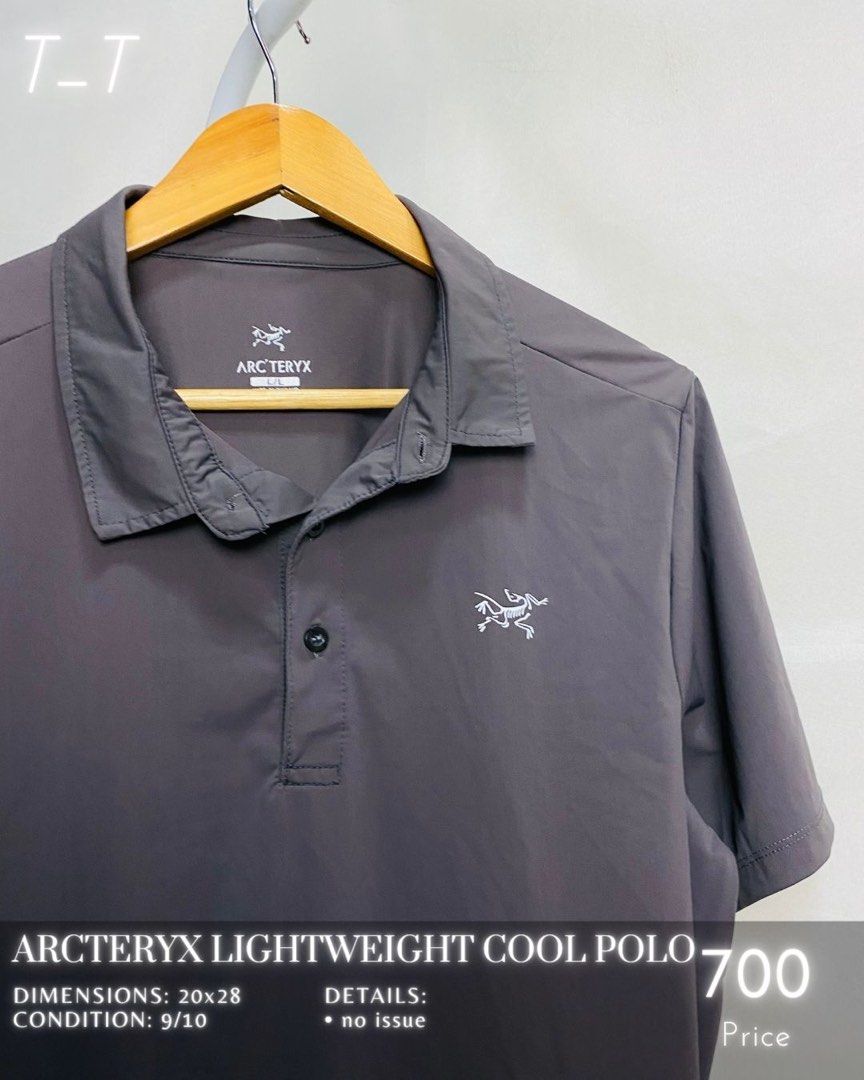Arcteryx lightweight cool polo Men s Fashion Tops Sets Tshirts Polo Shirts on Carousell