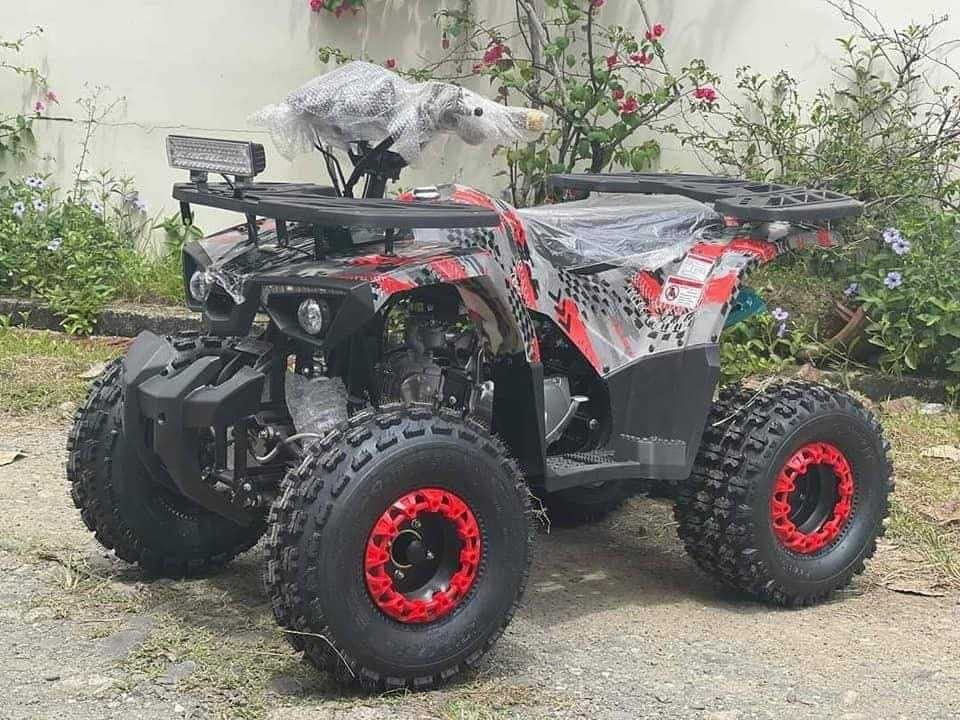 Atv 125ccgas type (Category: Bicycles) located in Manila. Submitted by minidivisoria (Listing ID 1271965205, Image 2). Description: ATV 125cc (GAS TYPE) 125 cc Atv gas type Brand: Displacement : 125 Engine Type 4 Stroke 4x2 Unleaded Gas Max Speed : 70kph Disc Brake weight : 120kilos Weight capacity: 120kilos Battery: 12v Colors: Plain white . PLain red . Plain blue. Plain green. Extreme colors..