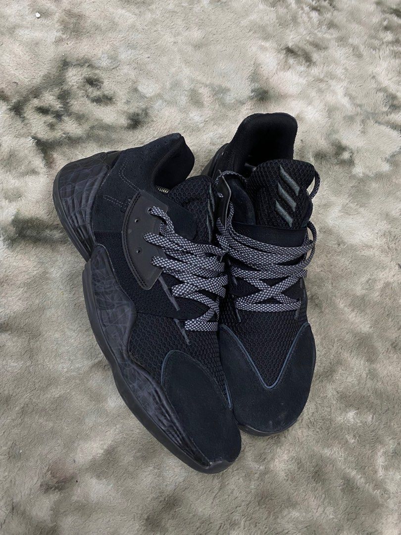 Authentic Preloved Adidas Harden Volume 4 GCA Lights Out Triple Black Shoes