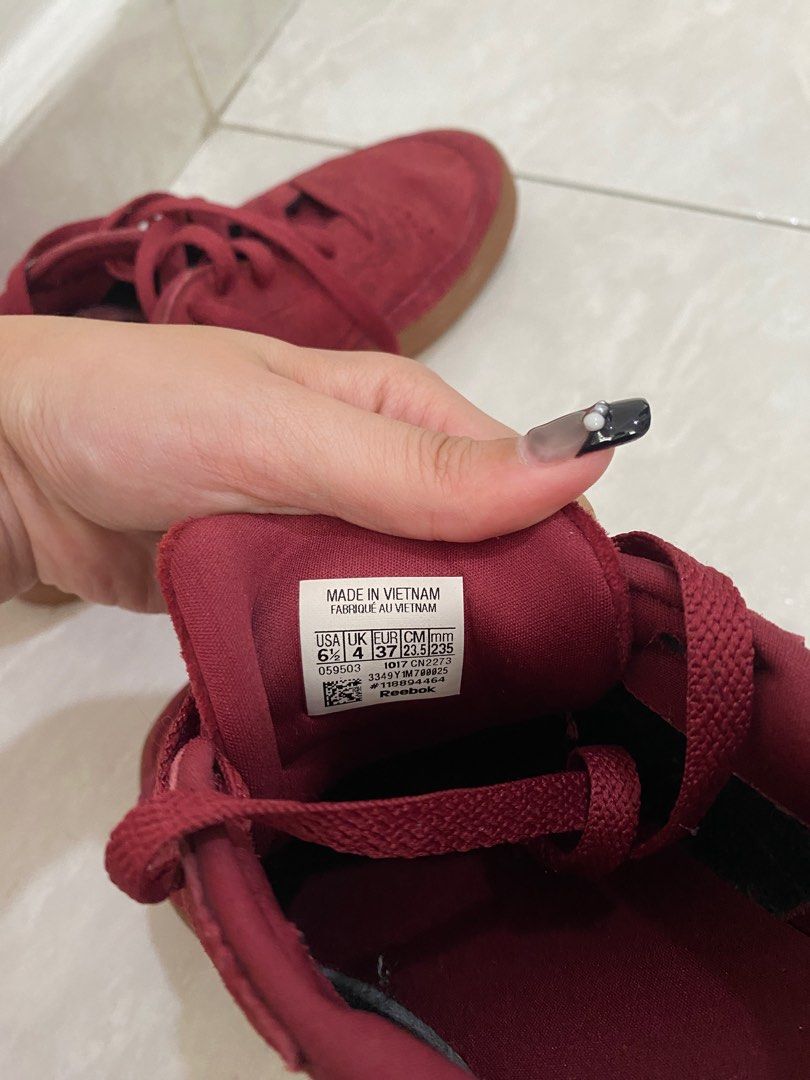 Rbk shoes red shop