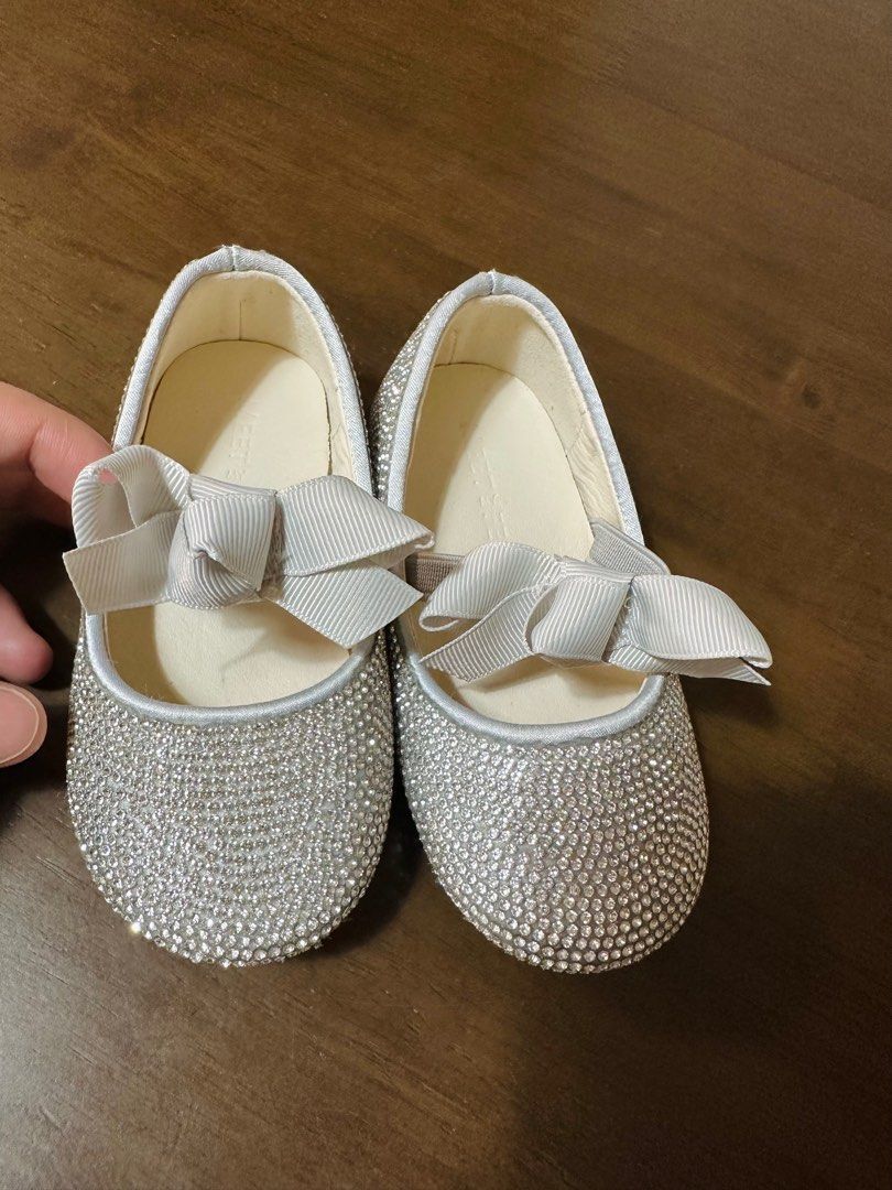 Baby Girl Silver Princess Shoes, Babies & Kids, Babies & Kids Fashion ...