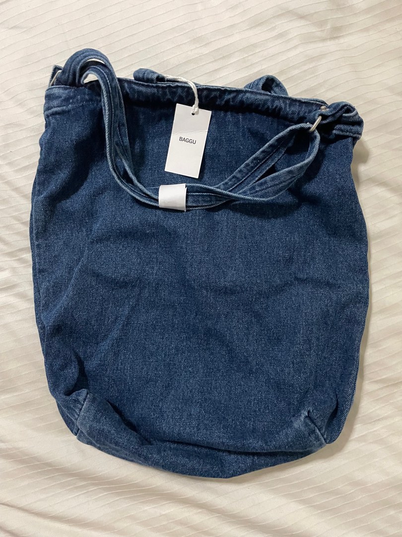 Denim baggu sale
