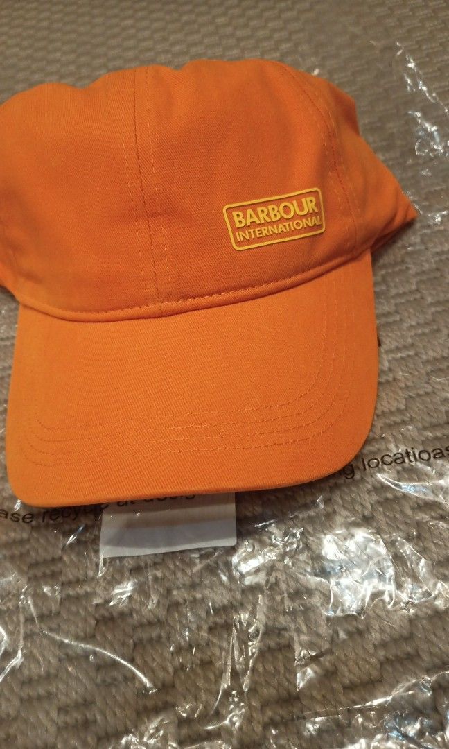 Barbour clearance hat Orange