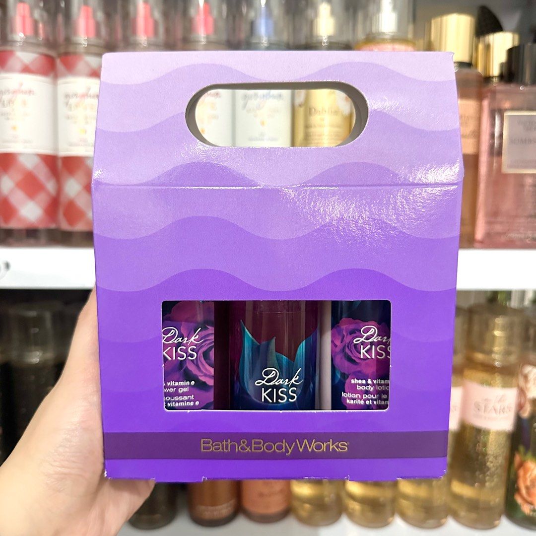 Bath & Body Works BBW Travel Size Gift Set Dark Kiss, Beauty & Personal
