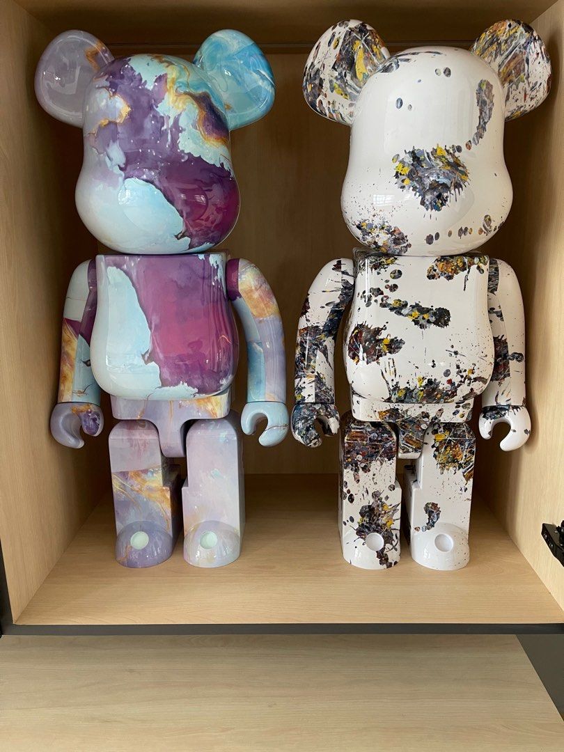 BE RBRICK Jackson Pollock CHROME 1000 best