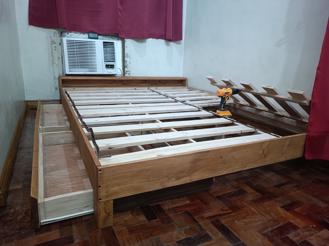 BED FRAME WITH DRAWER, Furniture & Home Living, Furniture, Bed Frames