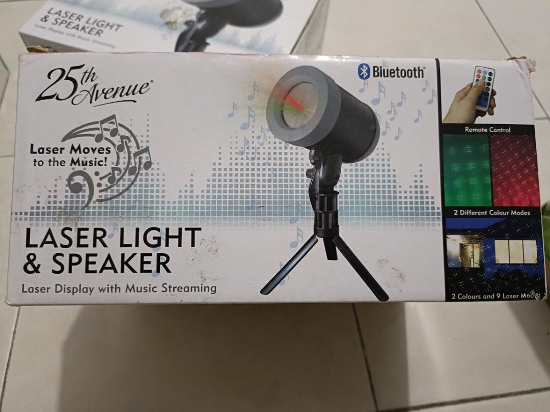 BLUETOOTH LASER LIGHT SPEAKER, Furniture & Home Living, Home Decor, Other Home Decor on Carousell