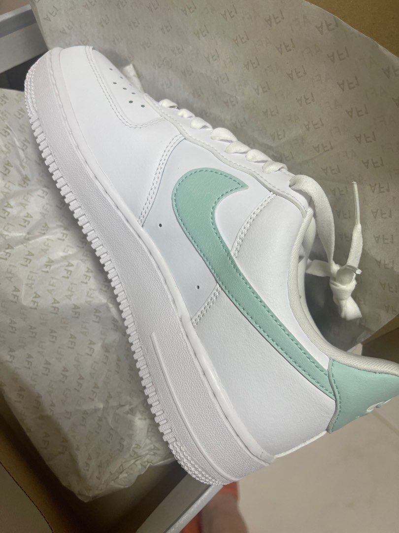 air force 1 mint green tick