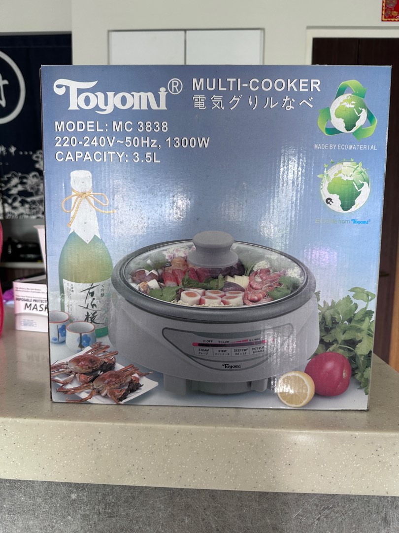 Red Toyomi Multi Cooker Litre Electric Rice Cooker With Stainless