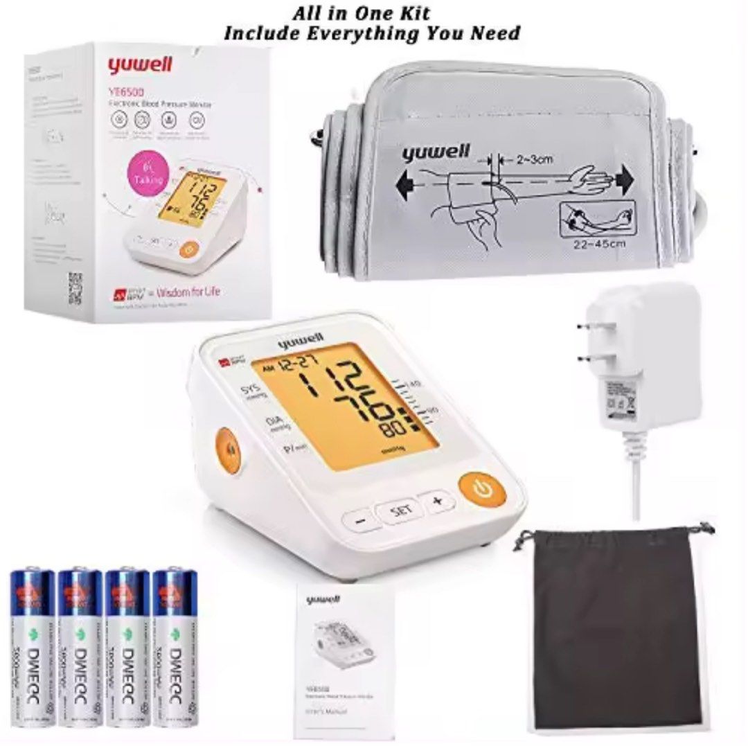 BNIB Yuwell Electronic Blood Pressure Monitor YE670D, Health