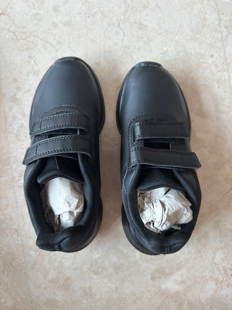 All black uniform shoes top