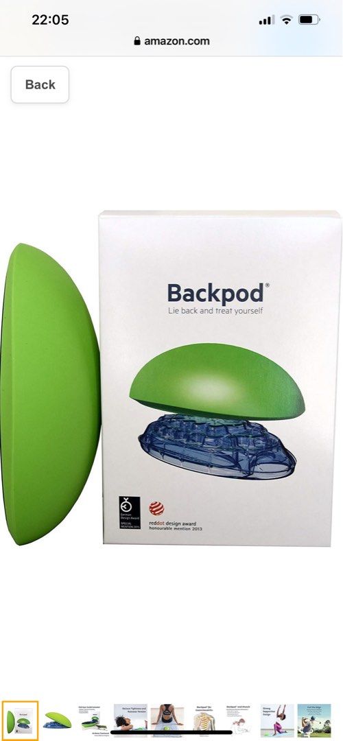 Brand New Bodystance Backpod back support, Health & Nutrition, Braces,  Support & Protection on Carousell