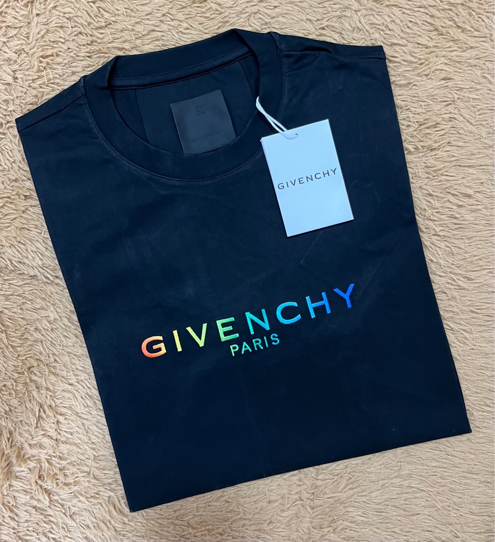 BRAND NEW Givenchy Pride Embroidered Logo Men s Fashion Tops