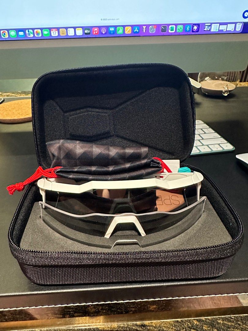 Brand New Ride 100% Percent Speedcraft Biking Sunglasses (Category: Sunglasses & Eyewear) located in Singapore. Submitted by tsengsta (Listing ID 1272196439, Image 1). Description: Brand new and never used comes with pouch and manuals and bought from bike shop in East Coast for $350 SGD.