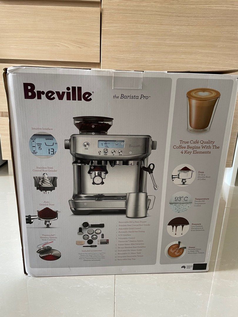 Breville The Barista Pro Espresso Coffee Machine (Local Set), TV & Home