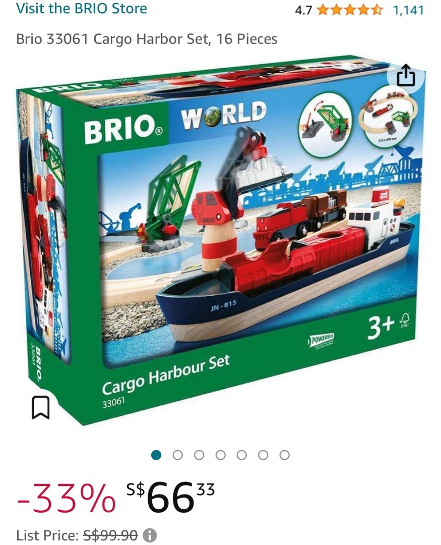 Brio 33061 cargo harbour set shop
