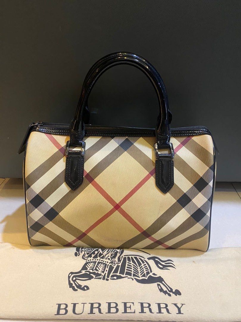Burberry Nova Check Boston Bag