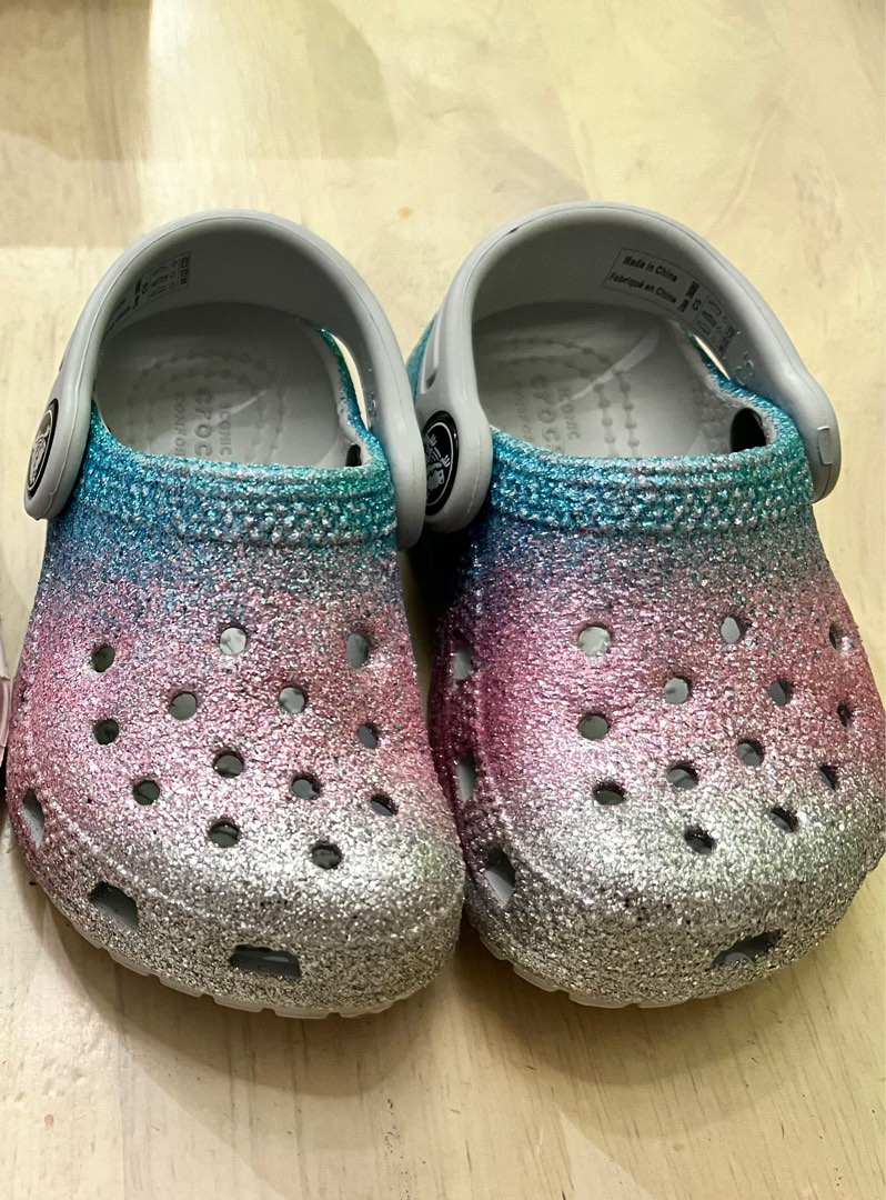Glitter disney crocs discount