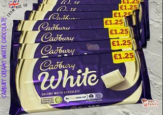 CADBURY UK | Creamy White Chocolate Bar | 90g