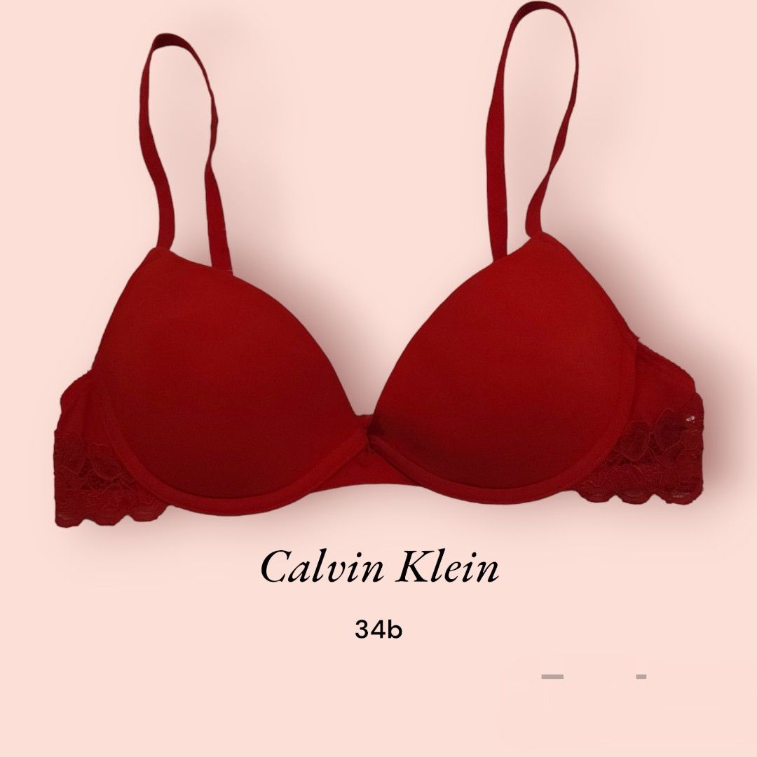 Calvin Klein Push Up Bra 34B, Women's Fashion, Undergarments & Loungewear  on Carousell