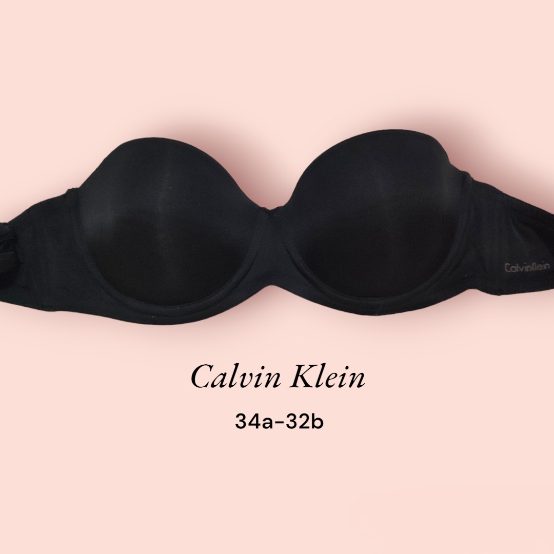 Calvin klein strapless bra 32B, Women's Fashion, New Undergarments &  Loungewear on Carousell
