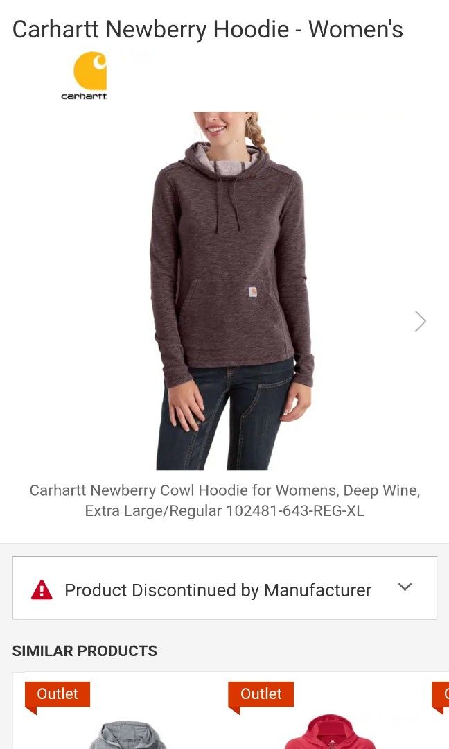 Carhartt women's newberry deals cowl hoodie