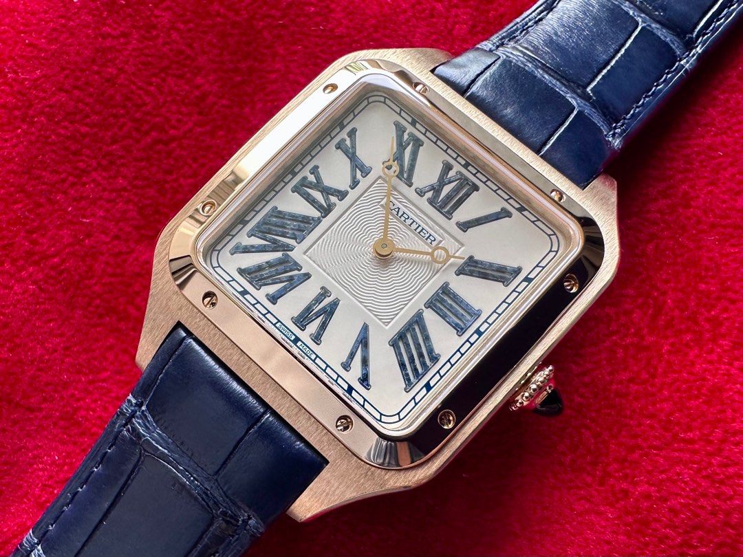 Cartier Santos Dumont XL Yellow Gold Dumortierite Limited Edition