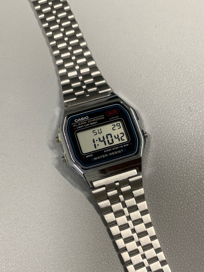 Casio A168 Classic Retro Digital Stainless Steel Watch