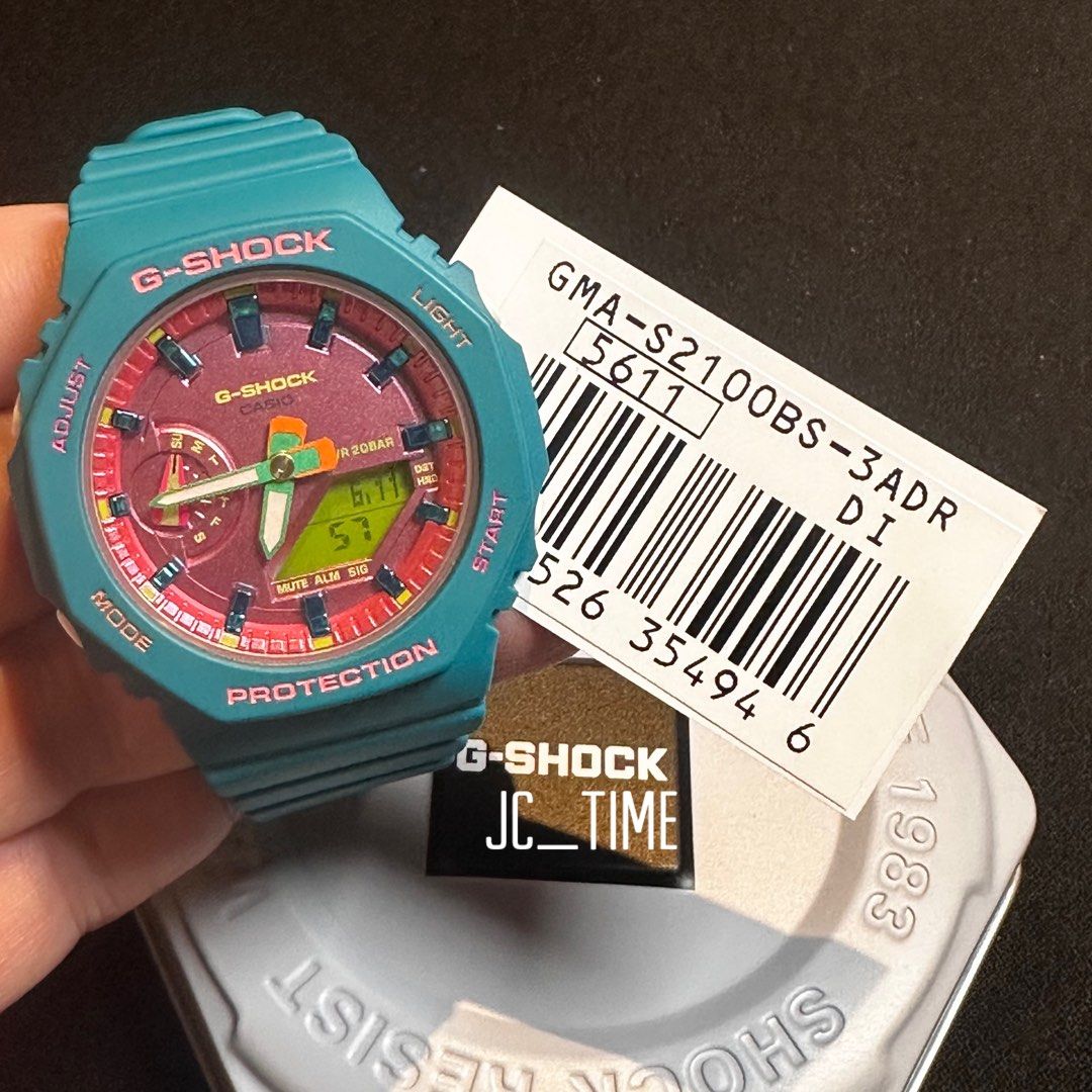 CASIO G SHOCK GMAS2100BS SERIES 100 AUTHENTIC.GMAS2100