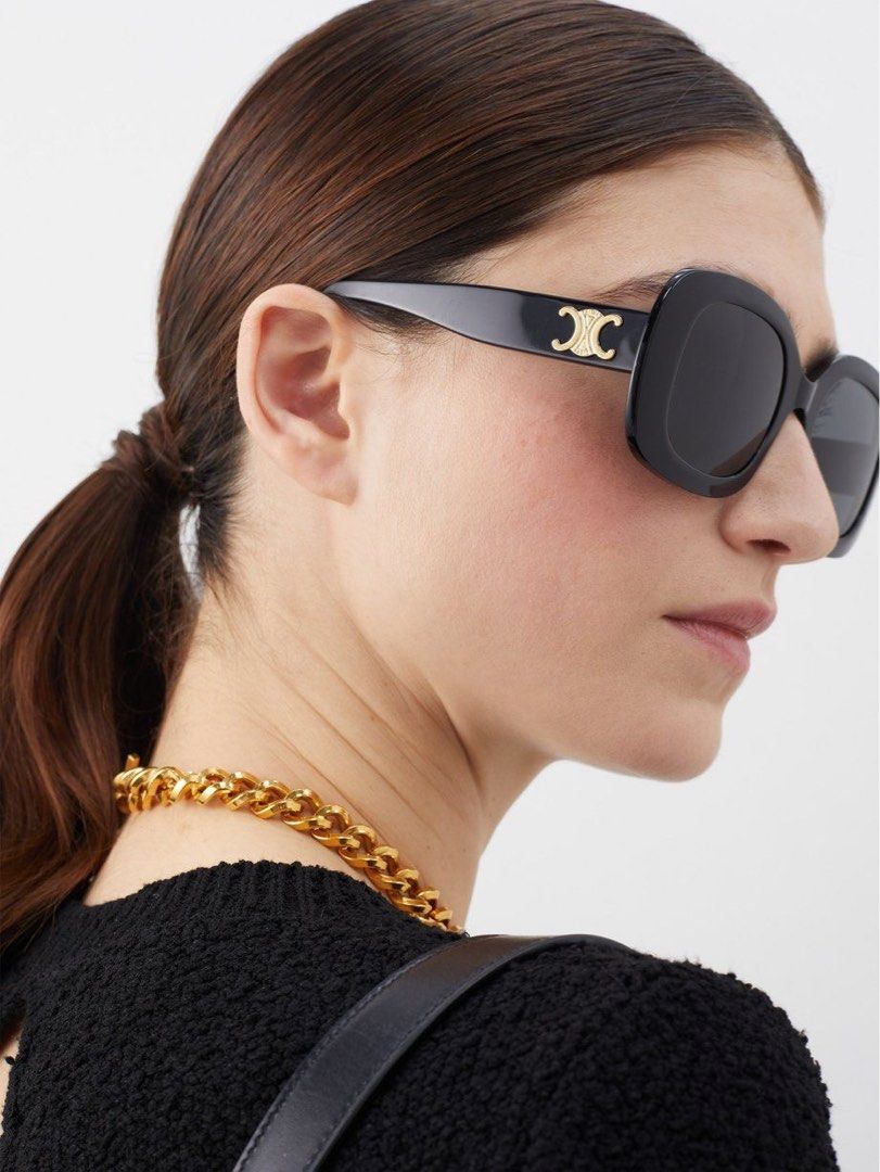 関税・送料込み＊CELINE＊CL40262U TRIOMPHE10 サングラス Celine TRIOMPHE 10 ( CL40262U ) Sunglasses in Black | 53-21