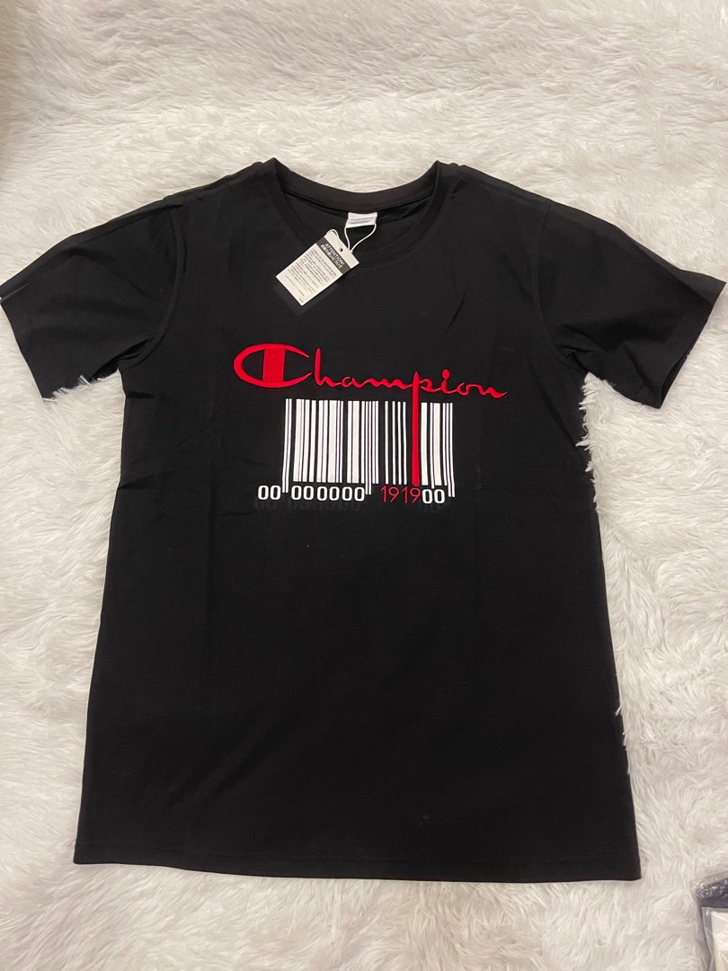 Champion barcode t shirt new arrivals