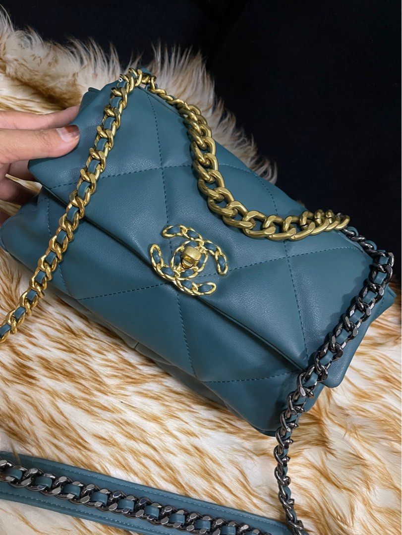 Chanel 19 Turquoise Two Way