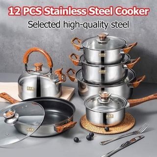 CLEARANCE SALE!!! BRAND NEW 12 PCS Stainless Steel Cooker