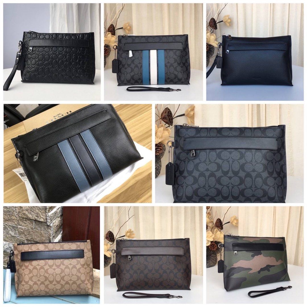 Coach men carryall pouch