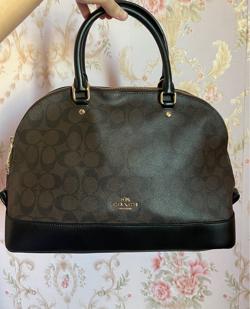 Coach Sierra brown satchel - no sling (Category: Luxury Bags & Wallets) located in Makati City. Submitted by suit_yourslf (Listing ID 1272124213, Image 1). Description: ‼️ PM FOR SURE BUYERS ONLY ‼️ DO NOT ASK IF AVAILABLE. IF THIS IS POSTED IT MEANS IT IS STILL AVAILABLE • original • hardwares - in very good condition, no tarnishing • clean interior • flaw: a bit deformed due to storage (seldom used) but I think this can be fixed if used often. 