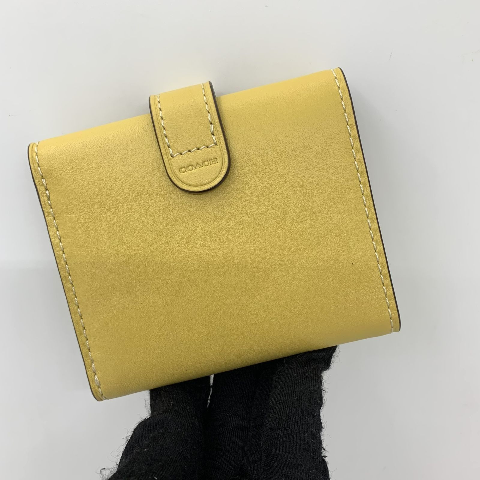 Yellow cheap coach wallet