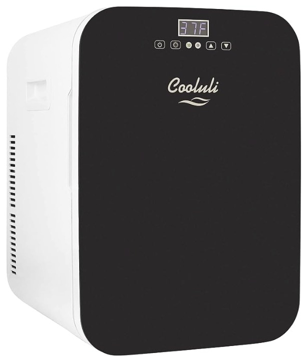 Cooluli 10L Mini Fridge for Bedroom Car, Office Desk & College Dorm