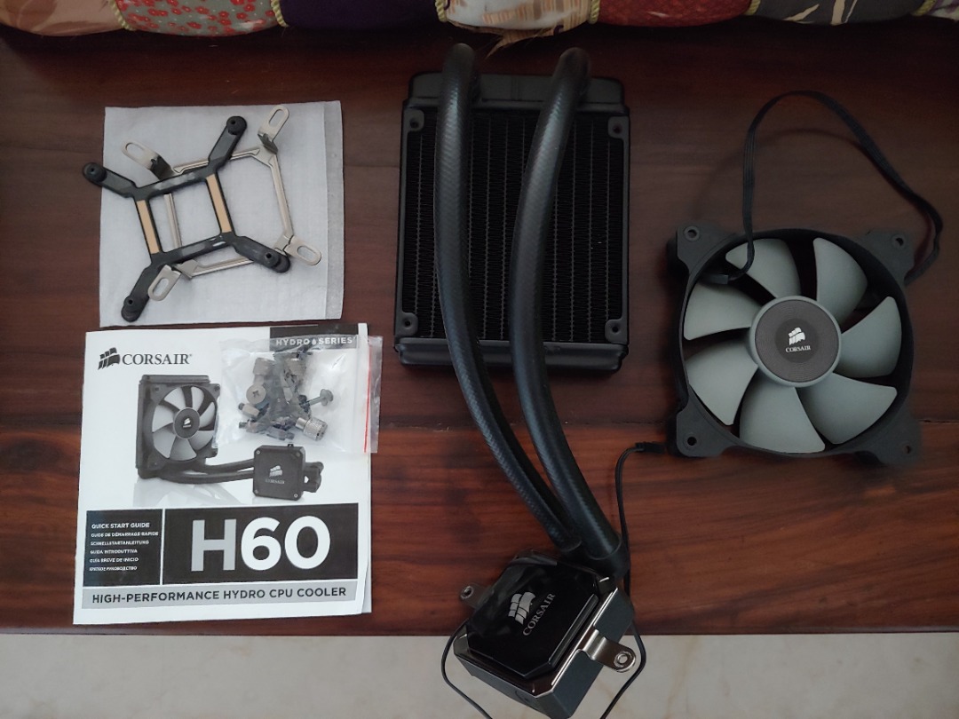 Corsair Hydro Series H60 AIO (CPU cooler 120mm), Computers & Tech