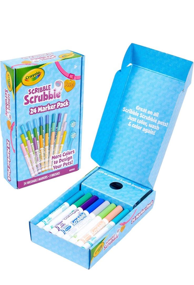 Crayola Scribble Scrubbie Pets Beauty Shop Drawing and Coloring Kit