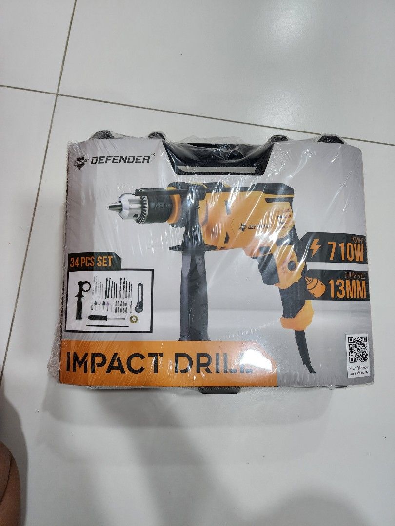 Defender impact drill outlet