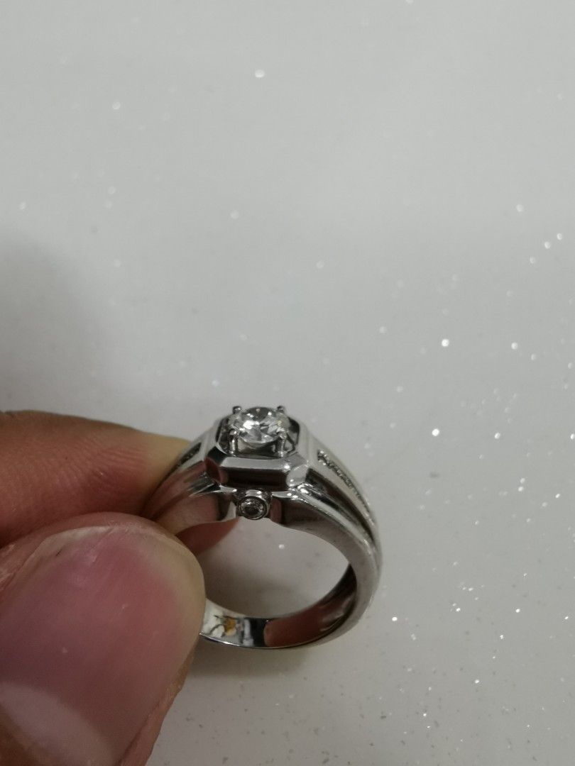 Mens full diamond ring on sale