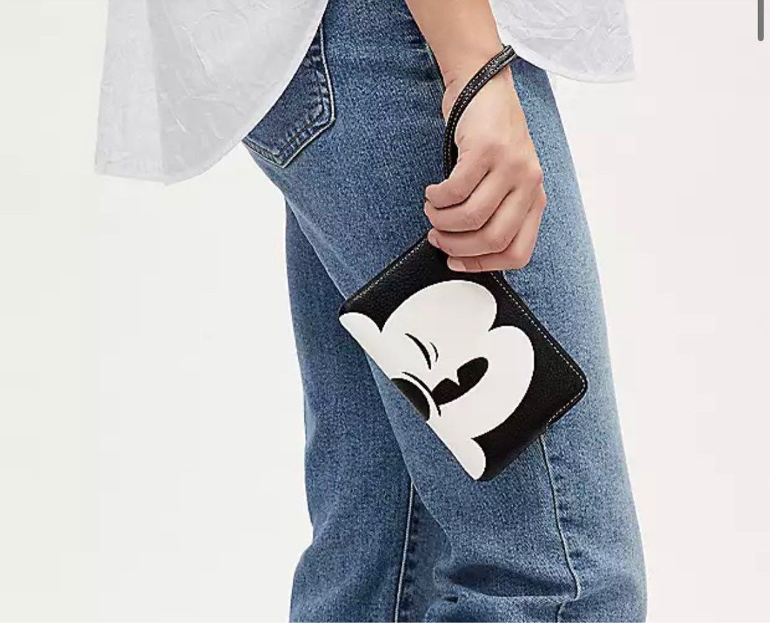 Coach wristlet mickey mouse deals